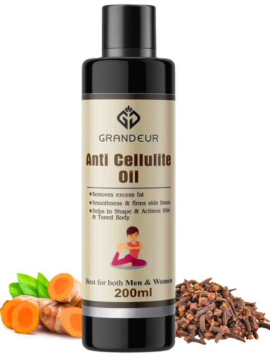 Grandeur Anti Cellulite & Skin Toning Fat Burning Oil & Slimming For Stomach, Hips, Thighs, Body- 200ml